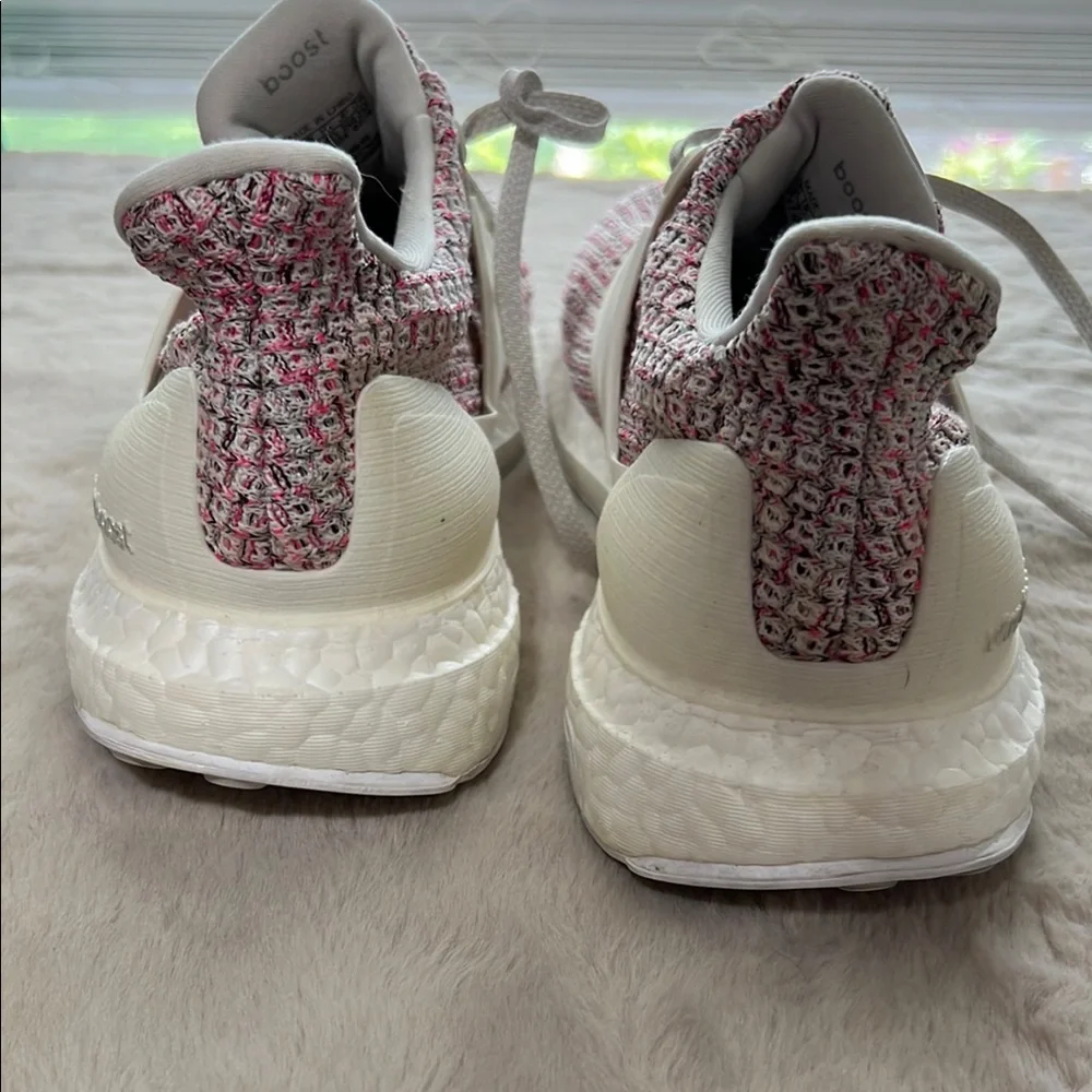 Adidas Ultra Boost Women's Pink Knit Running Shoes